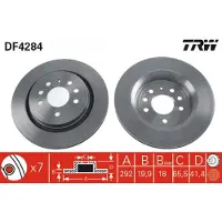 TRW DF4284 Remschijf