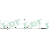 LPR C1023B Handremkabel