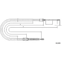 METZGER 10.6045 Handremkabel