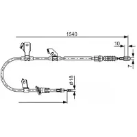 Bosch Kabel, parkeerrem 1 987 482 271