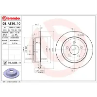 Brembo Remschijf 08.A636.11