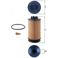 MAHLE ORIGINAL Oliefilter OX 1175D