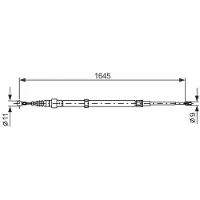 Bosch 1 987 482 191 Handremkabel