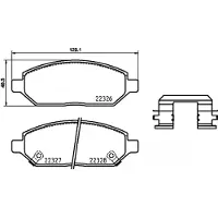 Brembo Remblokken set P 59 088 Brembo voor o.a. OPEL