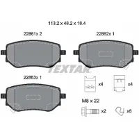 Textar Remblokset 2286101, achter