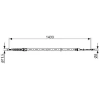 Bosch Trekkabel, parkeerrem 1 987 482 789