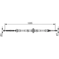 Bosch Trekkabel, parkeerrem 1 987 482 558
