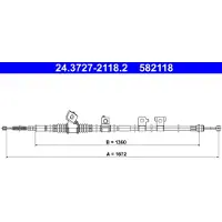 Ate 24.3727-2118.2 Handremkabel
