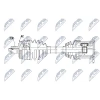 NTY Aandrijfas NPW-AU-113
