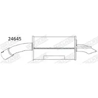 Walker 24645 Einddemper