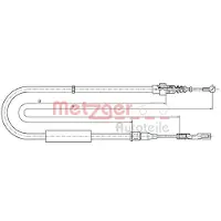 METZGER Trekkabel, parkeerrem 10.7512