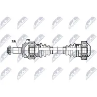 NTY NPW-BM-205 Aandrijfas