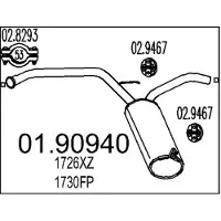 MTS 01.90940 Einddemper