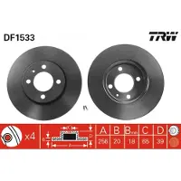TRW DF1533 Remschijf