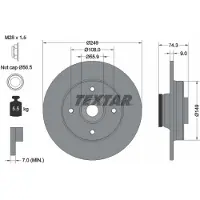 Textar 92194103 Remschijf