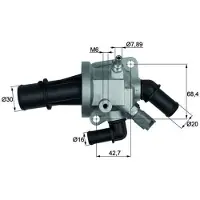 MAHLE ORIGINAL Thermostaat, koelvloeistof TI 164 88