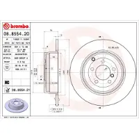 Brembo 08.8554.21 Remschijf