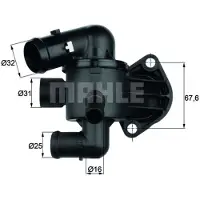 MAHLE ORIGINAL Thermostaat, koelvloeistof TI 33 87