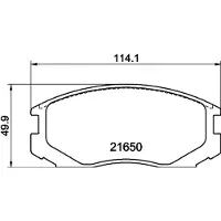 HELLA PAGID Remblokkenset, schijfrem 8DB 355 017-161