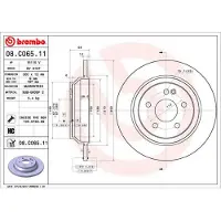 Brembo Remschijf 08C06511 achter, volledig, sterk gecarboniseerd, 1 Stuk