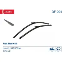 Denso Wisserblad DF-094, 580/475mm, Voor, 2 Stuk