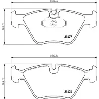 Hella 8DB 355 007-961 Remblokken
