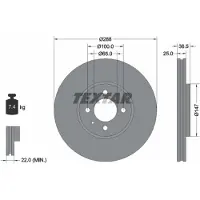 Textar Remschijf 92302303