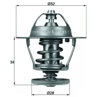 MAHLE ORIGINAL TX 68 88D Thermostaat, koelvloeistof