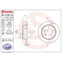 Brembo 08.4738.21 Remschijf