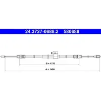 Ate 24.3727-0688.2 Handremkabel