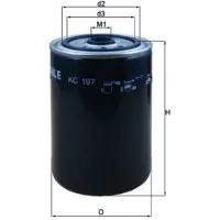 MAHLE ORIGINAL Brandstoffilter KC 197