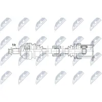 NTY NPW-WW-225 Aandrijfas