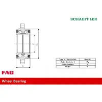 Schaeffler FAG Wiellagerset met naaf FAG 713 6497 90
