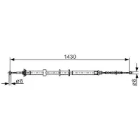 Bosch 1 987 482 240 Handremkabel