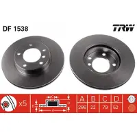 TRW DF1538 Remschijf