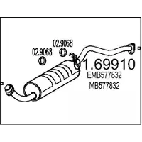 MTS 01.69910 Einddemper