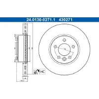 Ate 24.0130-0271.1 Remschijf