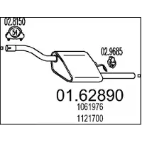 MTS 01.62890 Einddemper