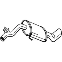 Bosal Einddemper 247-037 Bosal voor o.a. BMW