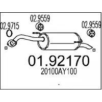 MTS 01.92170 Einddemper