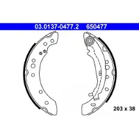 Ate Remschoenset 03.0137-0477.2 ATE voor o.a. MITSUBISHI, SMART