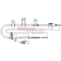 METZGER 17.6021 Handremkabel