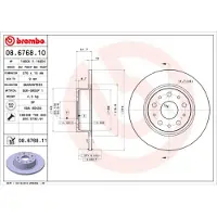 Brembo 08.6768.11 Remschijf