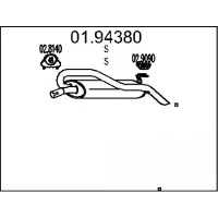 MTS 01.94380 Einddemper