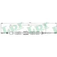 LPR C0615B Handremkabel