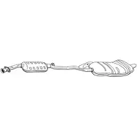 Bosal Einddemper 286-181 Bosal voor o.a. BMW