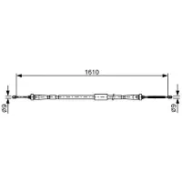 Bosch Kabel, parkeerrem 1 987 482 636