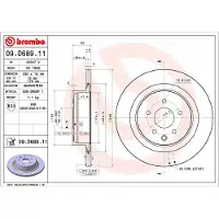 Brembo 09.D689.11 Remschijf