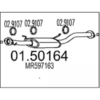 MTS 01.50164 Uitlaat middendemper