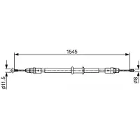 Bosch 1 987 482 551 Handremkabel